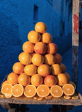 Heritage Walls – Orangen-Pyramide in Chefchaouen