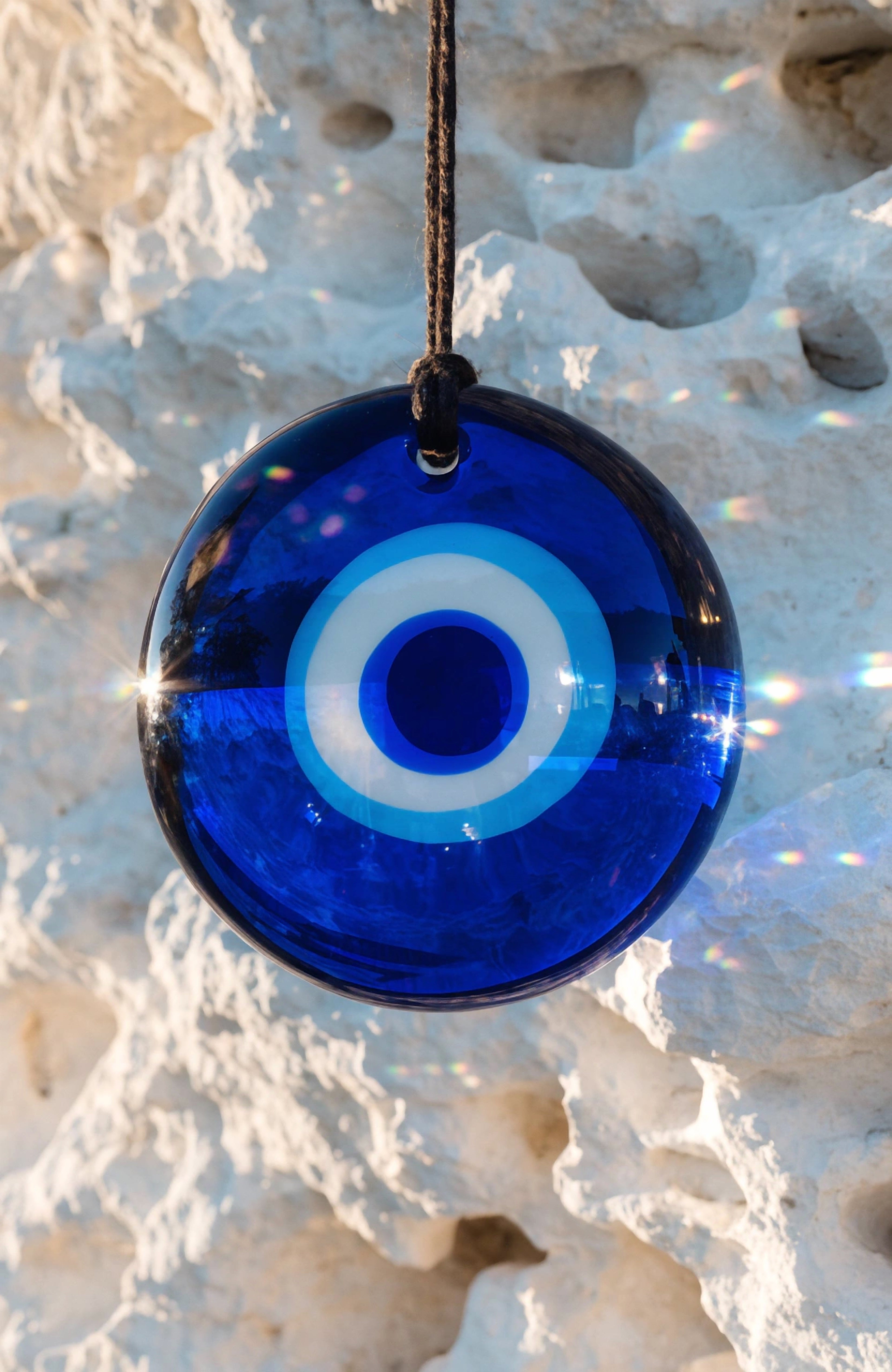 Heritage Walls – Nazar-Amulett im Abendlicht