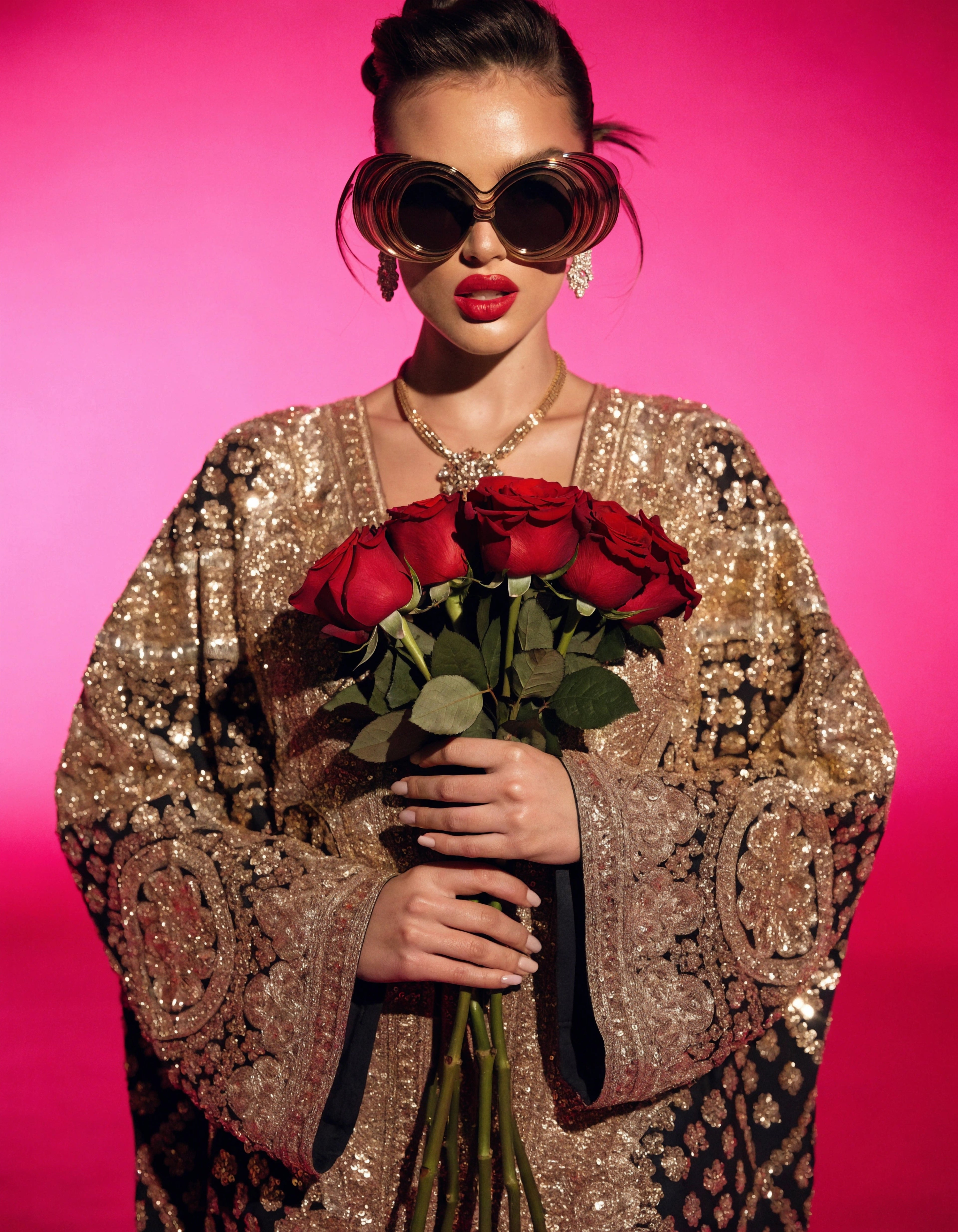 Heritage Walls – Rosen in Gold und Pink