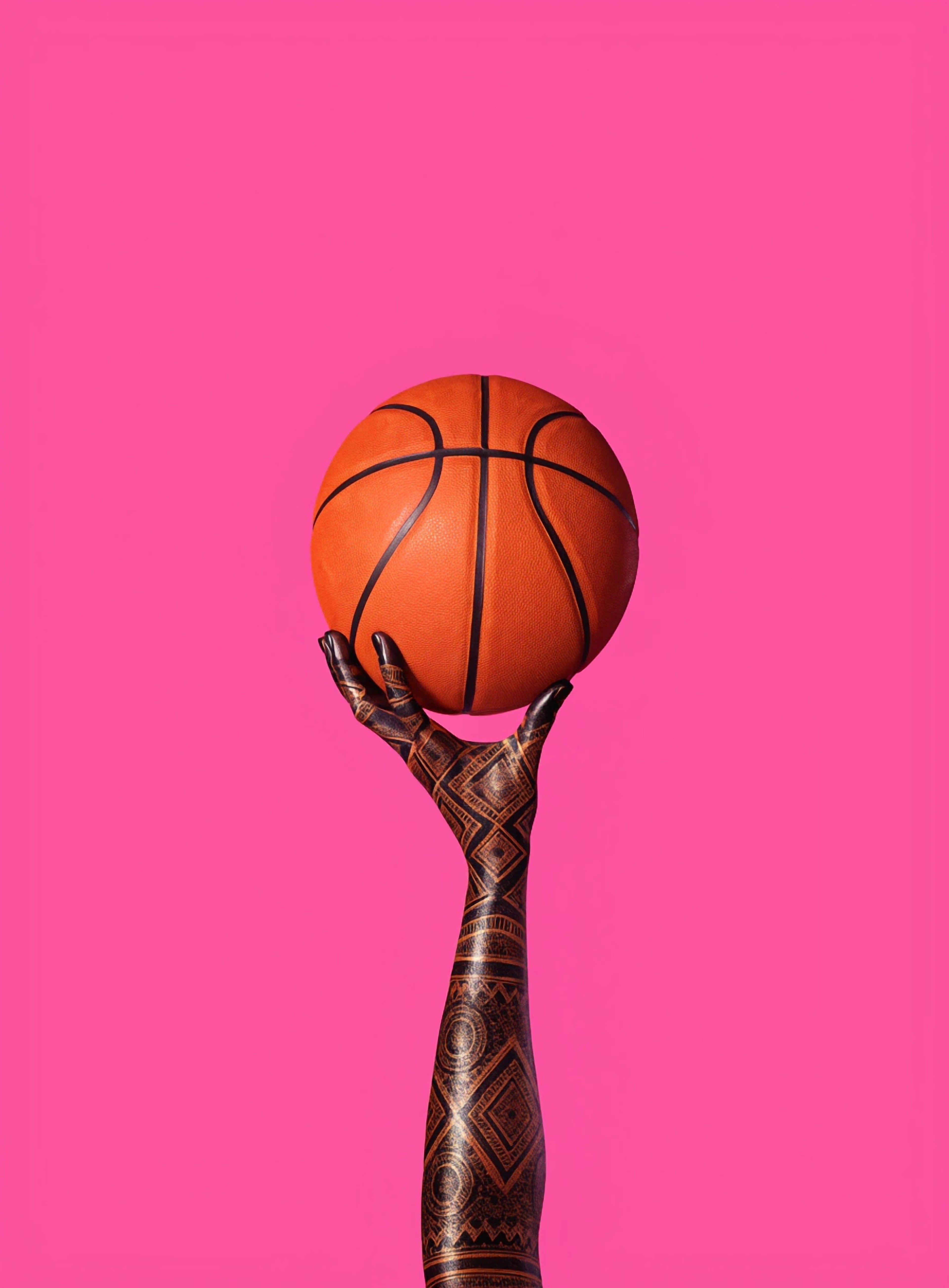 Heritage Walls – Henna-Hand mit Basketball
