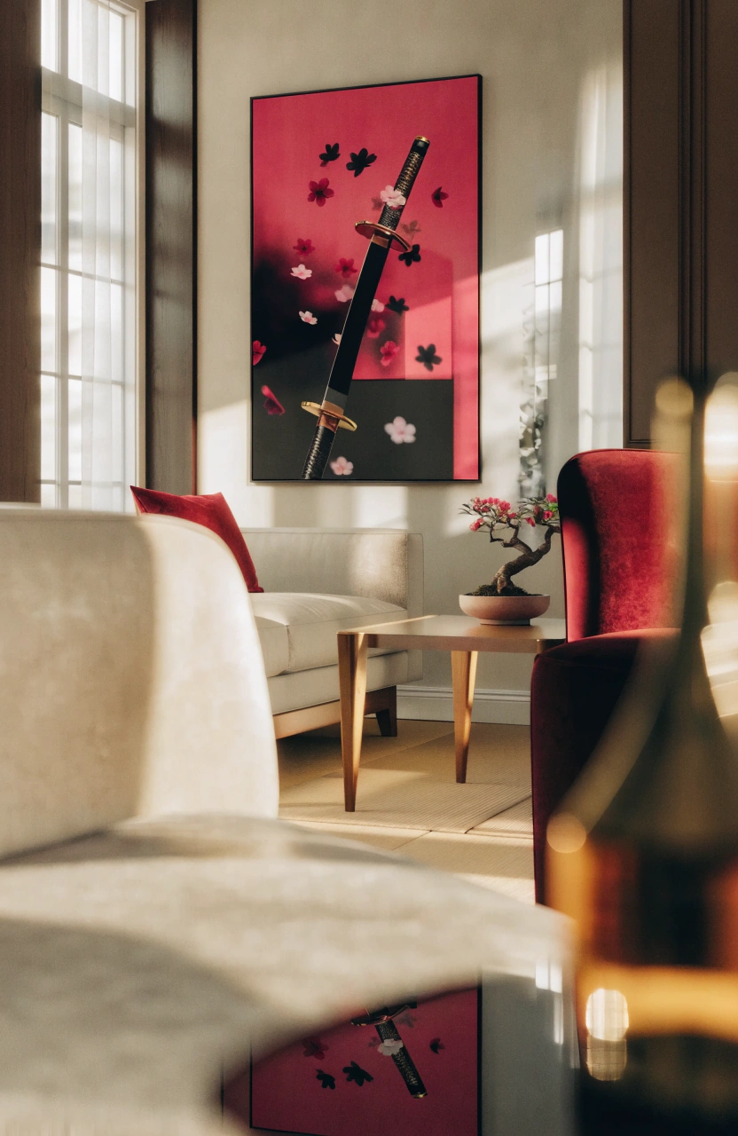 Heritage Walls – Katana und Kirschblüten